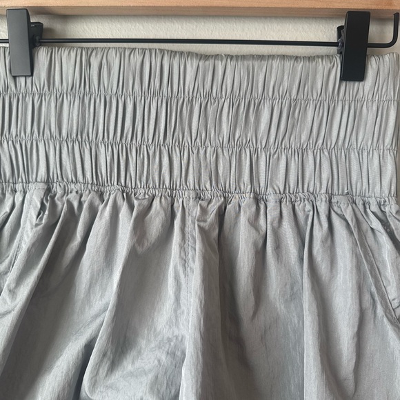 Free People Movement Gray Women's High-Waisted Shorts - Picture 3 of 6